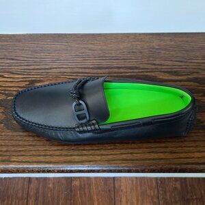 Hermes • Alessandro Black Leather Slip On Driving Loafers